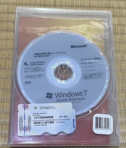 Microsoft Windows7 Home Premium 64ビット版