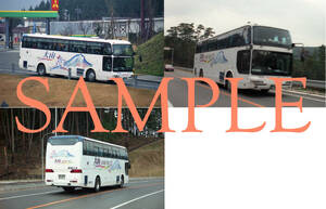 F【バス写真】Ｌ版３枚　両備バス　エアロクイーンⅡ・Ⅲ　大山ライナーバス