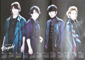 KAT-TUN カトゥーン カレンダー Tragedy 亀梨和也左から2番目 平成28年2016年 B2サイズ 515×728mm