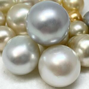 ［南洋白蝶17点おまとめ250ct］a 重量約50g 約8.0-16.0mm珠 pearl パール 本真珠 バロック ジュエリー jewelry 裸石 宝石 pearl