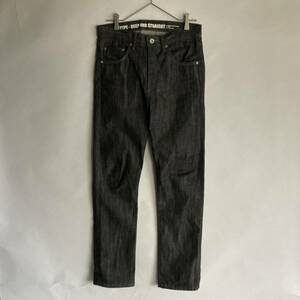 NEIGHBORHOOD RIGID DEEP MID/14OZ-PT 日本製 ネイバーフッド リジッド ディープ デニム パンツ 定番 セルヴィッチ 黒 size S