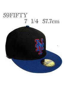 ニューエラ 59FIFTY 7 1/4 57.7cm ニューヨーク メッツ MLB キャップ 帽子 メンズ レディース 