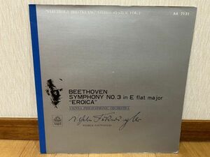 クラシックLP　東芝音楽工業　AA 7131　フルトヴェングラー、ウィーンフィル　ベートーヴェン／交響曲第３番「英雄」