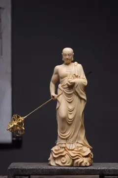 地蔵王菩薩  精密彫刻 木彫仏像  極上品  仏教工芸品  鎮宅辟邪  祈る厄除