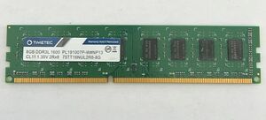 ★送料無料★TIMETEC 2R×8 DDR3L 1600 8GB×1 デスクトップ 等用メモリ★動作品★ML40