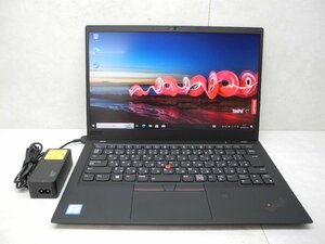 ☆1円☆第8世代☆Lenovo☆Thinkpad☆X1CARBON 2018 20KH-004UJP☆高解像度☆Core i5 1.60GHz/8GB/SSD256GB/無線/カメラ/Office/DtoD領域☆