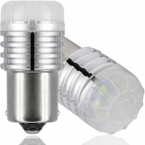 S25 BA15S P21W LED(ホワイト) 12V-24V S25 シングル球 ホワイト 超高輝度LED ピン角180度 （