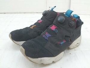 ◇ REEBOK リーボック INSTAPUMPFURYAR BD1506 スニーカー シューズ サイズ24ｃｍ ブラック マルチ レディース