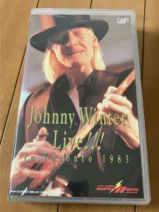 VHS　Johnny Winter Live!!!　ジョニーウインター