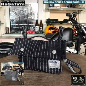 児島ジーンズ KOJIMA GENES DENIM POUCH デニムポーチ 多機能バッグ インディゴウォバッシュ Mサイズ RNB-993M 日本製 MADE IN JAPAN