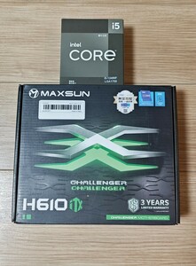 [クーポン利用でお得!] Intel i5-12490f+MAXSUN H610 ITXマザボ　セット