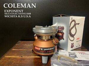 未使用☆コールマン/Coleman★exponent/MULTI-FUEL★STOVE/ストーブ★シングルバーナー【ジェネレーター・タグ・カード・元箱 有!】超希少!