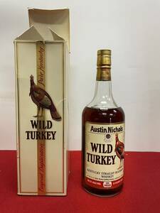 古酒 未開栓 WILD TURKEY ワイルドターキー 8年 旧ボトル 1L 1000ml 50.5度 101プルーフ バーボン ウイスキー 箱付 