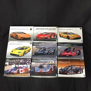 1円 アオシマ 1/24 ランボルギーニ ウラカン ペルフォルマンテ アヴェンタドール SV 等 プラモデル 未組立 まとめ