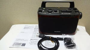 SONY TV(1-12ch)/FM/AM ラジオ　ICF-A55V　動作品です