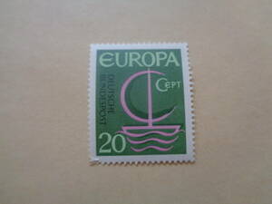 ドイツ切手　1966年　C.E.P.T.(欧州郵便電気通信主管庁会議)- Ship　船　20