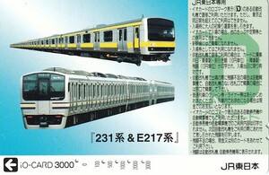 【使用済イオカード】231系＆E217系