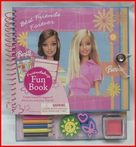 送料込Barbie Friendship Fun Bookフレンドシップ ブック ノート