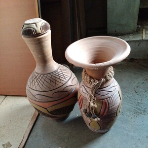 インカ？の素焼き壺 花瓶