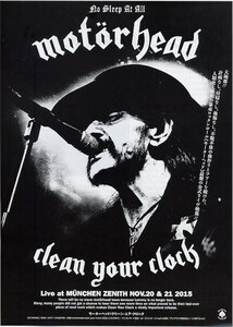 ＊新品 MOTORHEAD〜clean your clock〜 レミー・キルミスター モーターヘッド NWOBHM