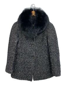 MAX MARA STUDIO◆コート/36/ウール/BLK/60862103