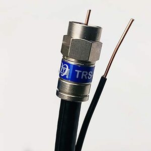 【中古】PHAT SATELLITE INTL 75フィート 純銅RG6 直接埋設地下埋設 18AWG 75オーム 同軸ケーブル 17AWG メッセ