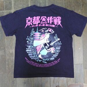 10-FEETテンフィート主催MISSION IMPOSSIBLE京都大作戦2015年限定フェスTシャツ色パープルsizeM中古品舞妓Tシャツ