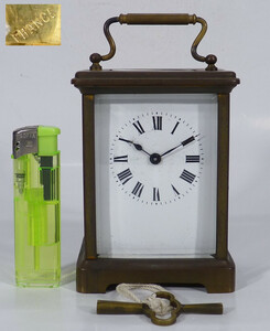 《ＶＰ》フランス枕時計 アンティーク 置時計 作動品