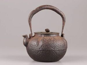 煎茶道具 銅製蓋 時代鉄瓶 時代物 極上品 初だし品 C6089