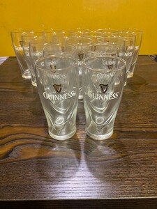 GUINNESS　ギネス　グラス　16個　セット　ノベルティ　大量セット　バー　飲食店　 ガラス　コップ　bar　ビールグラス