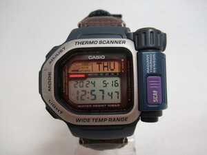CASIO カシオ PRO TREK プロトレック 腕時計 DPX-300 非接触温度計測 デジタル メンズ 稼働品 USED