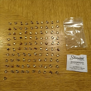 スタンダード　リベット　ダイヤモンド　6mm ブラス　101個　スタッズ　レザークラフト　2