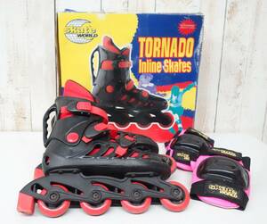 レトロスポーツ ＊SKATE WORLD スケートワールド ＊TORNADO Inline Skates トルネード　インラインスケート ＊23cm レディス　キッズ　