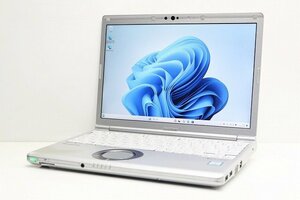 1円スタート ノートパソコン Windows11 Panasonic レッツノート CF-SV7 第8世代 Core i5 SSD256GB メモリ8GB Windows10 12.1 カメラ