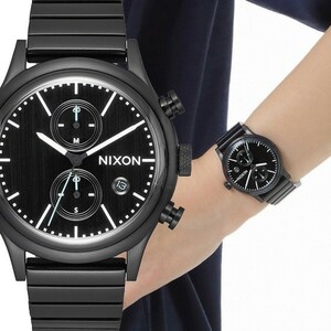 NIXON ニクソン STATION CHRONO ステーション クロノ ブラック レディース メンズ ユニセックス 時計 A1162-2341 A11622341