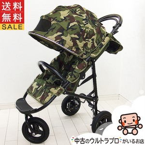 ベビーカー 中古 エアバギー ココ ブレーキモデル Air Buggy coco 3カ月から3歳 AIRBUGGY 中古ベビーカー【E.難あり等】