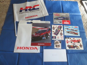 HRC/ＨＯＮＤＡ　スーパーＧＴ GT500参戦チーム ノベルティグッズセット　SUPER GT /スーパーGT/Honda Racing