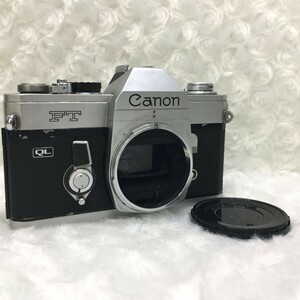 Canon FTQL キヤノン 35mm一眼レフカメラ FLマウント クイック・リターンミラー TTL測光 ボディキャップ付 ジャンク品 ／ 05-00992