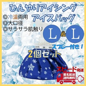 アイスバッグ Lサイズ 2個 スプレー 氷のう 氷嚢 アイシング ゴルフ 熱中症