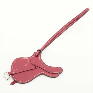 ■1円■美品■エルメス■パドック セル バッグ チャーム キーホルダー ストラップ ヴォースイフト レザー 本革 レディース MMM W30-6