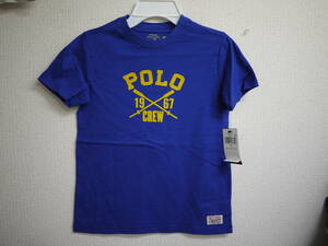 NY/新/即☆Polo/Ralph Lauren/ラルフローレン☆ 7歳用/130/ロゴ コットン 半袖Tシャツ