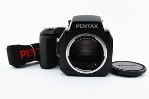 完動美品 Pentax 645N Body Film Camera 中判 フィルムカメラ / ペンタックス 専用ボディストラップ 各部動作確認済 動作良好 #4846