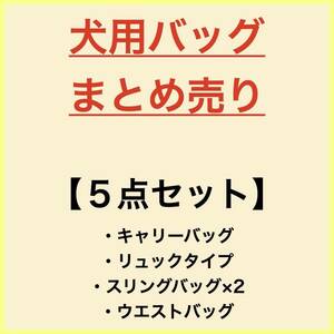 《まとめ売り 散歩用 リュック スリング ウエスト キャリー ５点セット 送料込み》