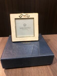 MIKIMOTO フォトフレーム 写真立て ミキモト インテリア パール フォトスタンド 真珠 ゴールド アンティーク調 箱付　新品未使用
