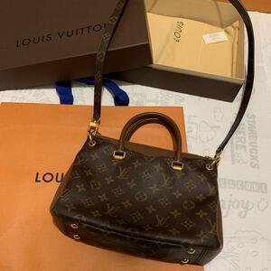 期間限定お値下！　LOUIS VUITTON LV ルイ・ヴィトン パラスBB ショルダーストラップ　M43235 ハンドバッグ モノグラム　FULL NOIS 茶