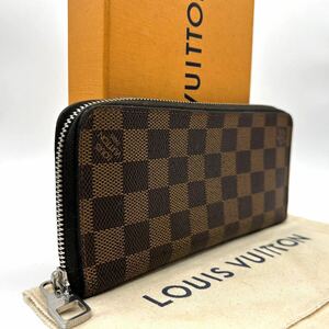 ★ほぼ極美品★【A426】Louis Vuitton ルイヴィトン 長財布 ダミエ ジッピーウォレット・ヴェルティカル N61207/CA2146