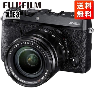 富士フイルム FUJIFILM X-E3 18-55mm レンズキット ブラック ミラーレス一眼 カメラ 中古