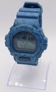 【B02-259】 美品 CASIO G-SHOCK DW-6900SBY Treasure Hunt 渋谷の地図のグラフィック ブルー メンズ 腕時計 稼働品 [KE555]