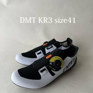 【新品】 DMT KR3 ロードバイクシューズ ホワイト/ブラック サイズ41(26.38cm） 送料無料