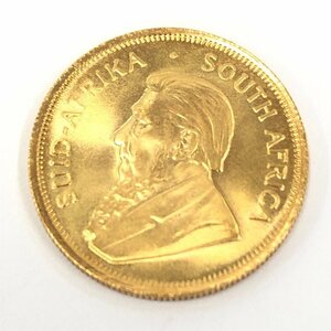 K22 南アフリカ クルーガーランド金貨 1/4oz 総重量8.6ｇ【CEAQ5065】